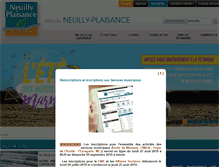 Tablet Screenshot of mairie-neuillyplaisance.com